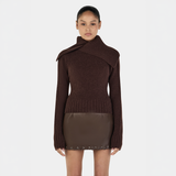 Roxanne Turtleneck - Chocolate