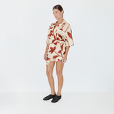 Cotton Shirt - Ruby Floral