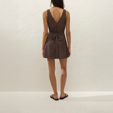 Graciela Mini Dress - Chocolate Plum