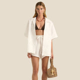 Abbey Short Silhouette Applique