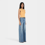 Sago Draped Top - Mango