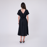 Seville Linen Dress - Black
