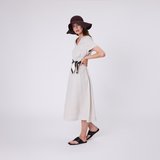 Seville Linen Dress - Natural