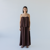 Silky Maxi Skirt - Earth