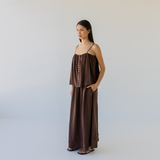 Silky Maxi Skirt - Earth