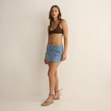 Towelling Wrap Skirt - Solstice Tide