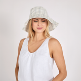 Soleil Linen Hat - Coastal Stripe