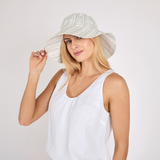 Soleil Linen Hat - Coastal Stripe