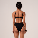Splice Mid Rise Bottom - Black