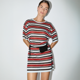T-Shirt Knit Dress - Bold Stripe