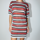 T-Shirt Knit Dress - Bold Stripe