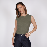 Terra Knit Tank - Olive