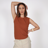 Terra Knit Tank - Rust