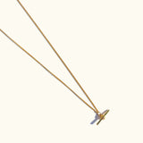 Everyday Delicate T-bar Necklace - Gold