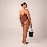 Thin Strap One Piece - Chocolate