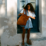 Towelling Beach Bag - Kin Clay