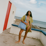 Towelling Tote - Kin Cornflower