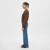 Maren Crop Emb Tracksuit Top - Chocolate