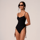 Thin Strap One Piece - Black